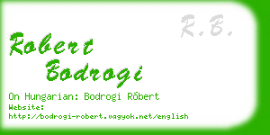 robert bodrogi business card